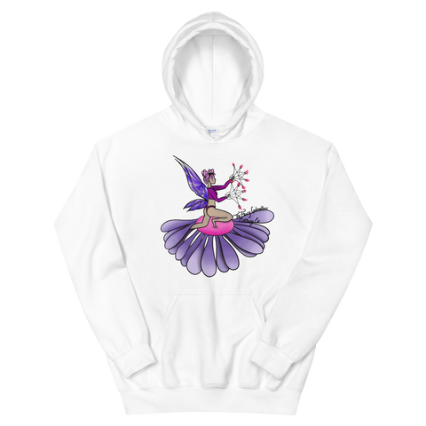 V3 Floral Fan Flow Fairy Unisex Hoodie Featuring Original Artwork By Shauna Nikles