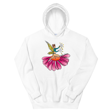 V6 Floral Fan Flow Fairy Unisex Hoodie Featuring Original Artwork By Shauna Nikles