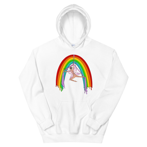 Rainsilk Flow Fairy Unisex Hoodie Featuring Original Artwork By Shauna Nikles