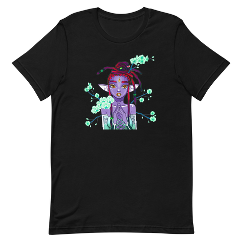 V3 Orchid Faerie Unisex T-Shirt Featuring Original Artwork by Fae Plur Designs