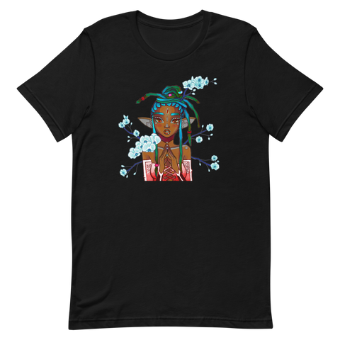 V6 Orchid Faerie Unisex T-Shirt Featuring Original Artwork by Fae Plur Designs