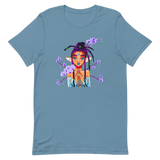 V7 Orchid Faerie Unisex T-Shirt Featuring Original Artwork by Fae Plur Designs