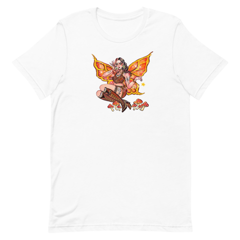 Steampunk Fae Unisex T-Shirt Featuring Original Artwork By Chamandahy