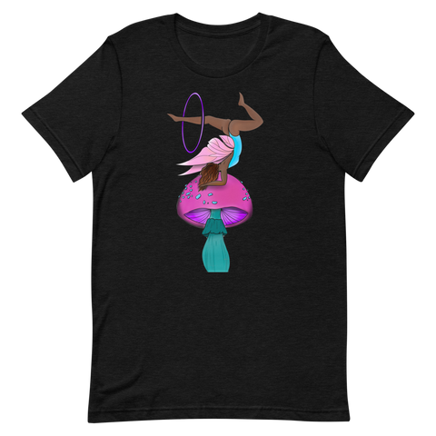 V3 Mushroom Goddess Flow Fairy Unisex T-Shirt Featuring Original Artwork By Shauna Nikles