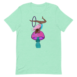 V3 Mushroom Goddess Flow Fairy Unisex T-Shirt Featuring Original Artwork By Shauna Nikles