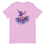V3 Floral Fan Flow Fairy Unisex T-Shirt Featuring Original Artwork By Shauna Nikles