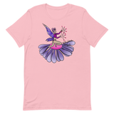 V3 Floral Fan Flow Fairy Unisex T-Shirt Featuring Original Artwork By Shauna Nikles