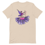 V3 Floral Fan Flow Fairy Unisex T-Shirt Featuring Original Artwork By Shauna Nikles