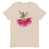 V6 Floral Fan Flow Fairy Unisex T-Shirt Featuring Original Artwork By Shauna Nikles