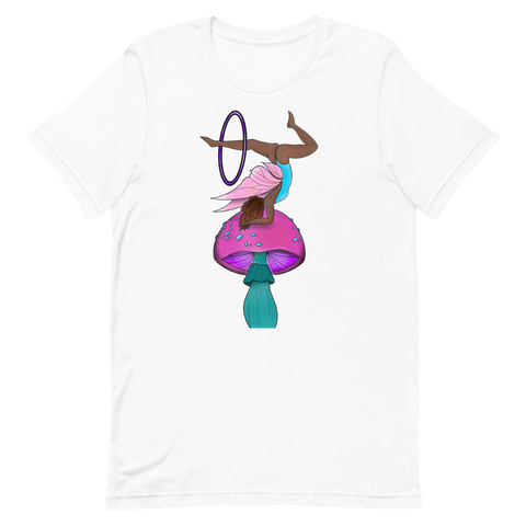 V3 Mushroom Goddess Flow Fairy Unisex T-Shirt Featuring Original Artwork By Shauna Nikles