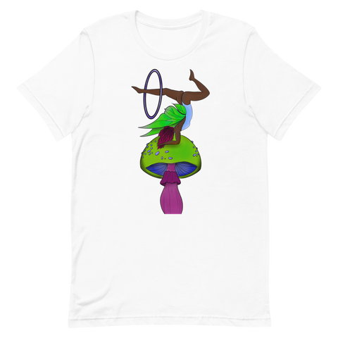 V4 Mushroom Goddess Flow Fairy Unisex T-Shirt Featuring Original Artwork By Shauna Nikles