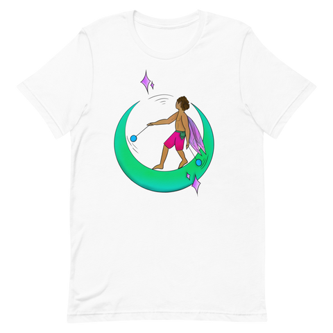 V6 Moondust Flow Fairy Unisex T-Shirt Featuring Original Artwork By Shauna Nikles