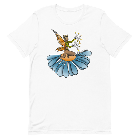 Floral Fan Flow Fairy Unisex T-Shirt Featuring Original Artwork By Shauna Nikles