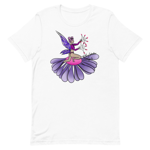 V3 Floral Fan Flow Fairy Unisex T-Shirt Featuring Original Artwork By Shauna Nikles