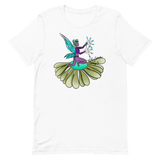 V4 Floral Fan Flow Fairy Unisex T-Shirt Featuring Original Artwork By Shauna Nikles