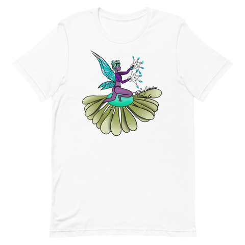 V4 Floral Fan Flow Fairy Unisex T-Shirt Featuring Original Artwork By Shauna Nikles