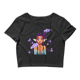 V7 Orchid Faerie Crop Top Featuring Original Artwork by Fae Plur Designs