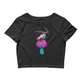 V3 Mushroom Goddess Flow Fairy Crop Top Featuring Original Artwork By Shauna Nikles