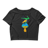 V6 Mushroom Goddess Flow Fairy Crop Top Featuring Original Artwork By Shauna Nikles