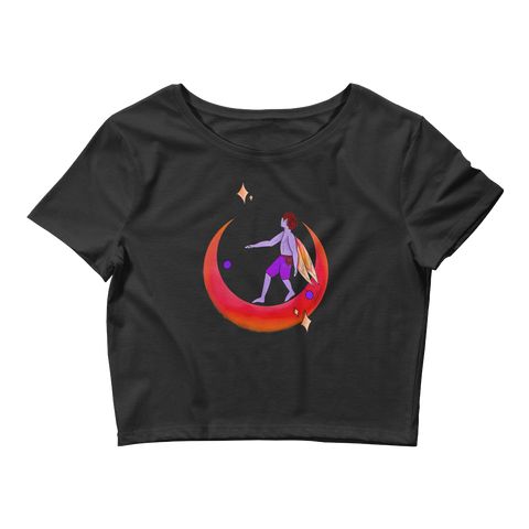 V4 Moondust Flow Fairy Crop Top Featuring Original Artwork By Shauna Nikles