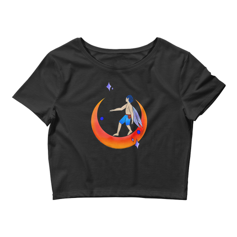 V5 Moondust Flow Fairy Crop Top Featuring Original Artwork By Shauna Nikles