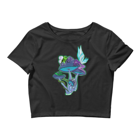 V2 Natures Aura Crop Top Featuring Original Artwork By Shauna Nikles