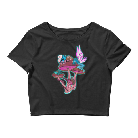 V3 Natures Aura Crop Top Featuring Original Artwork By Shauna Nikles