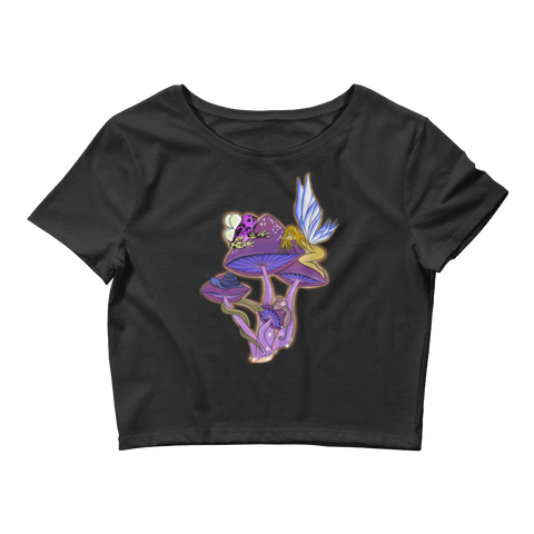 V4 Natures Aura Crop Top Featuring Original Artwork By Shauna Nikles