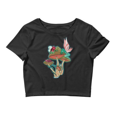 V5 Natures Aura Crop Top Featuring Original Artwork By Shauna Nikles