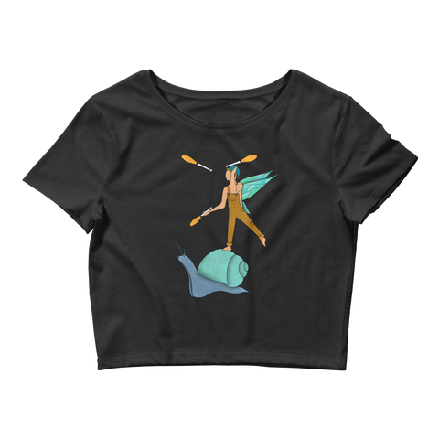 Garden Sprite Flow Fairy Crop Top Featuring Original Artwork By Shauna Nikles