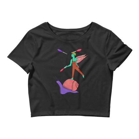 V2 Garden Sprite Flow Fairy Crop Top Featuring Original Artwork By Shauna Nikles