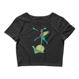 V4 Garden Sprite Flow Fairy Crop Top Featuring Original Artwork By Shauna Nikles