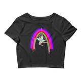 V4 Rainsilk Flow Fairy Crop Top Featuring Original Artwork By Shauna Nikles