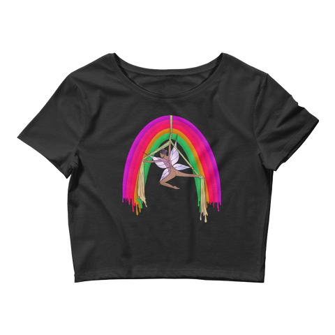 V5 Rainsilk Flow Fairy Crop Top Featuring Original Artwork By Shauna Nikles