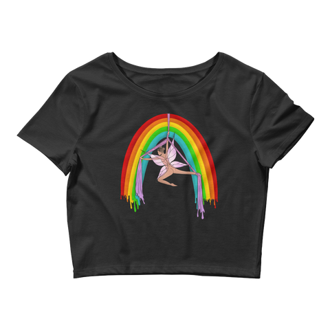 Rainsilk Flow Fairy Crop Top Featuring Original Artwork By Shauna Nikles