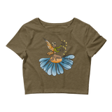 Floral Fan Flow Fairy Crop Top Featuring Original Artwork By Shauna Nikles