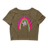 V5 Rainsilk Flow Fairy Crop Top Featuring Original Artwork By Shauna Nikles