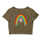 Rainsilk Flow Fairy Crop Top Featuring Original Artwork By Shauna Nikles