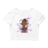 V5 Orchid Faerie Crop Top Featuring Original Artwork by Fae Plur