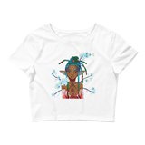 V6 Orchid Faerie Crop Top Featuring Original Artwork by Fae Plur Designs
