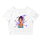 V7 Orchid Faerie Crop Top Featuring Original Artwork by Fae Plur Designs