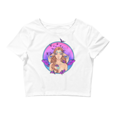 V6 Channeling Crop Top Featuring Original Artwork by A Sage's Creations
