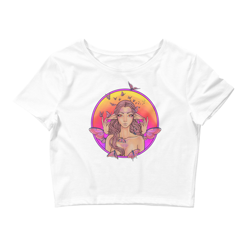 V7 Channeling Crop Top Featuring Original Artwork by A Sage's Creations