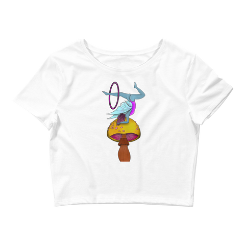 V5 Mushroom Flow Fairy Crop Top Featuring Original Artwork By Shauna Nikles