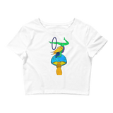 V6 Mushroom Goddess Flow Fairy Crop Top Featuring Original Artwork By Shauna Nikles