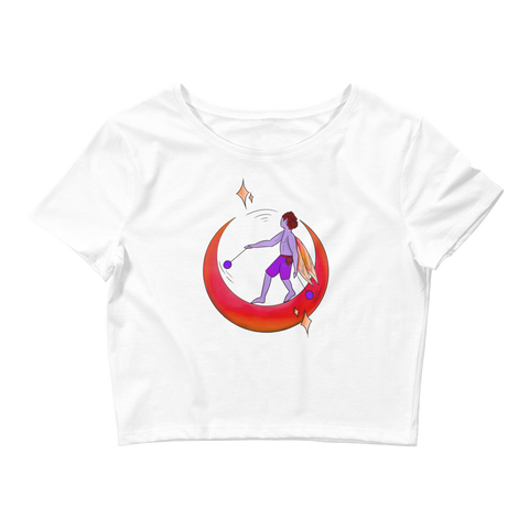 V4 Moondust Flow Fairy Crop Top Featuring Original Artwork By Shauna Nikles