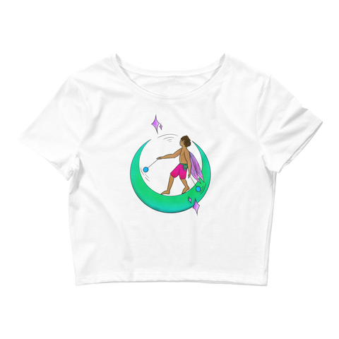 V6 Moondust Flow Fairy Crop Top Featuring Original Artwork By Shauna Nikles