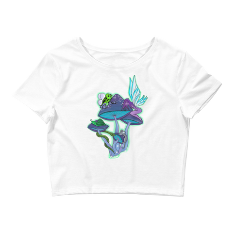 V2 Natures Aura Crop Top Featuring Original Artwork By Shauna Nikles