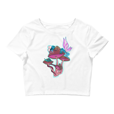 V3 Natures Aura Crop Top Featuring Original Artwork By Shauna Nikles