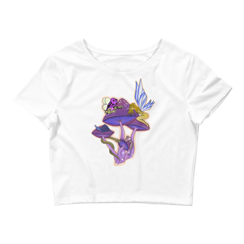 V4 Natures Aura Crop Top Featuring Original Artwork By Shauna Nikles